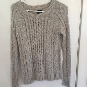 Cable knit sweater